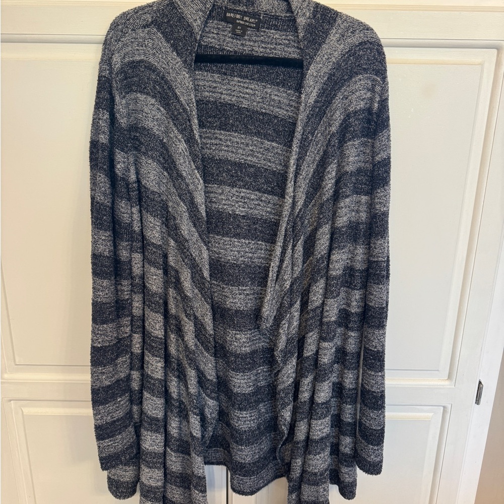 Barefoot Dreams Gray Cardigan Sweater